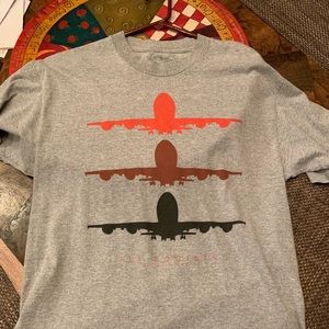 Fly high society t shirt size large “tri color”